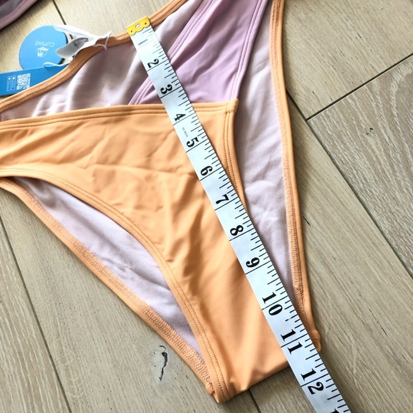 NWT Cupshe Spring Macaron Twist Shape Bralette & V Front Hipster Set Size S - Picture 10 of 12